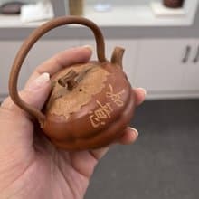 送禮紫砂壺茶壺柿柿如意 现货实拍 原矿优质段泥 朱泥粉浆 色泽出