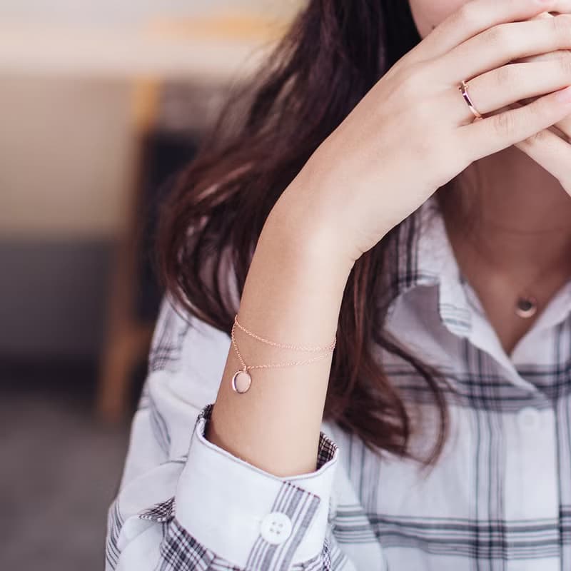 純真原點細緻 925純銀 手鍊