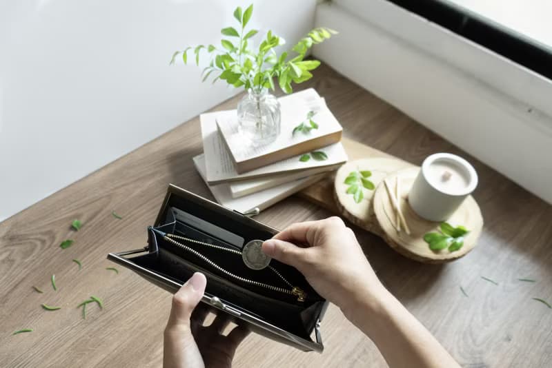 呂黑  水滴口金長夾 丨耐髒 防潑水 手作牛皮錢包丨禮物紀念