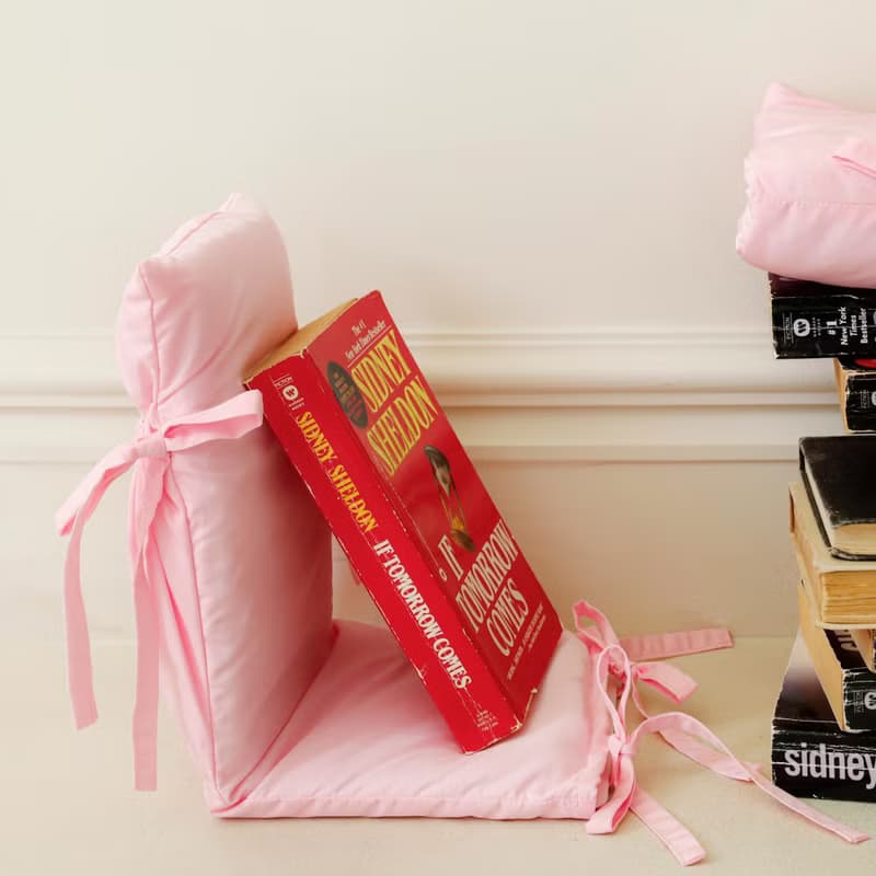 fabric bookend pink (book lover edition)