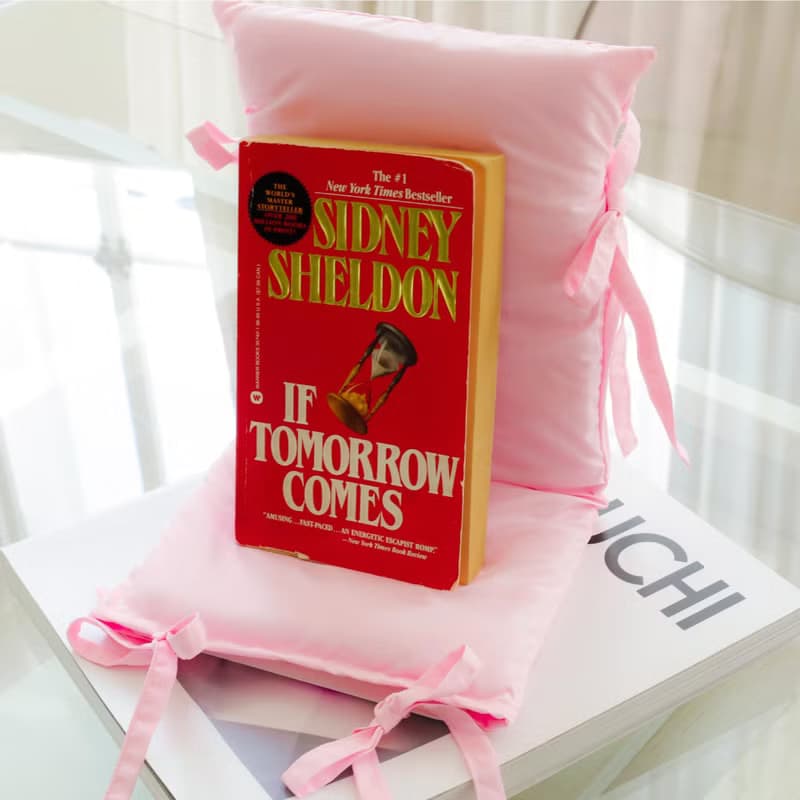 fabric bookend pink (book lover edition)