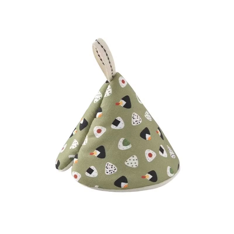 日本霜山 布藝隔熱防燙三角鍋帽(大款)-多種花色可選