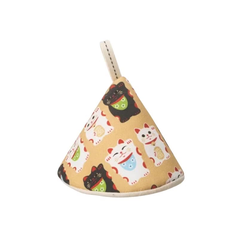 日本霜山 布藝隔熱防燙三角鍋帽(大款)-多種花色可選