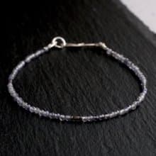 アイオライトとカレンシルバーのブレスレット