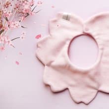 夢幻櫻花 360度旋轉 雙面用 圍兜 寶寶口水巾