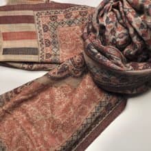 【聖誕禮物】喀什米爾羊絨手工編織大卡尼原絨色圍巾披肩快速出