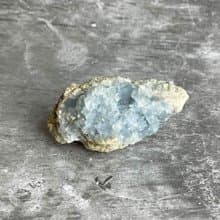 水晶簇- 天青石原礦  辦公室療癒微景觀 裝置擺飾 一物一圖