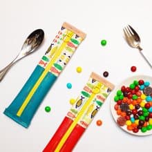 【可放23cm吸管】免水洗餐具袋 防水環保餐具袋/筆袋 親子餐具袋