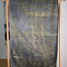 【記憶有限】EcoPrint 花葉移印 真絲 圍巾/掛畫