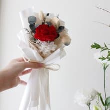 經典紅-單朵永生康乃馨花束