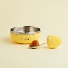 Soufflé 抗菌不鏽鋼學習湯匙+餐碗+吸盤 | 小兒發展治療師推薦