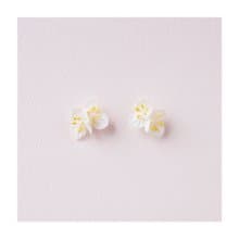ブライダルベールのピアス・イヤリング/きものアップサイクルアクセサリー