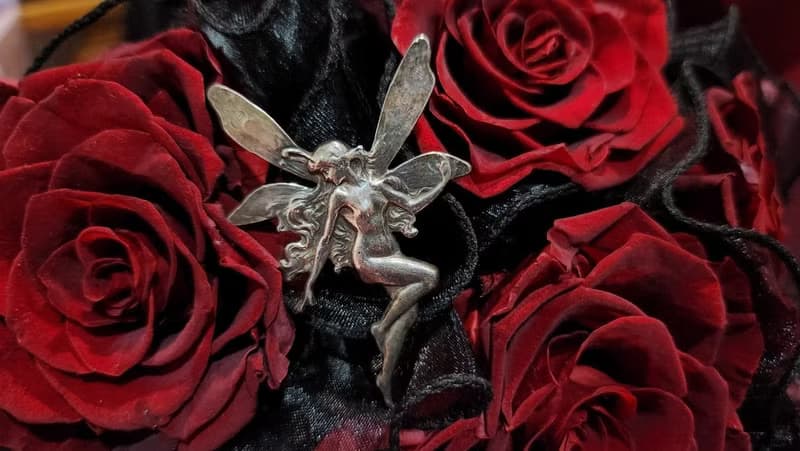 1988-1989英國伯明翰製小仙女純銀胸針(有 Hallmark)聖誕禮盒