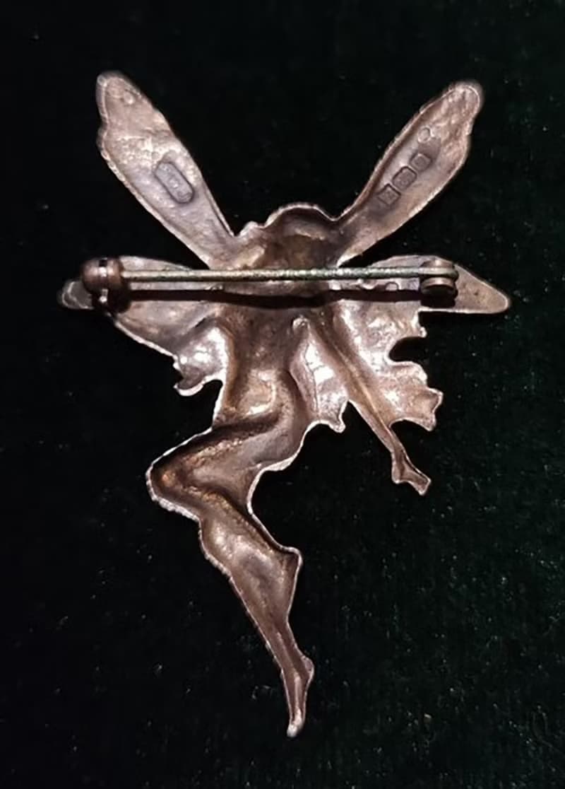 1988-1989英國伯明翰製小仙女純銀胸針(有 Hallmark)聖誕禮盒