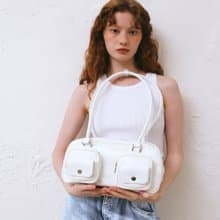 韓國製 MUR Poi 手袋/單肩包/手提袋 (White)