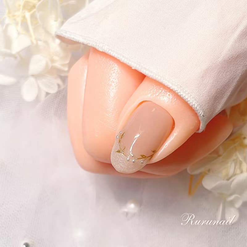 指甲晶片 / 花卉 /  可愛的粉彩花束/ 新娘 / 尺寸定製