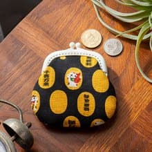 【金幣招財貓】零錢包#小口金包#可愛#收納#復古