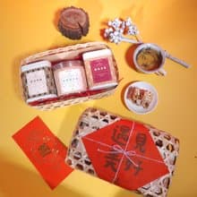 遇見美好 竹編包裝 茶葉、爆米香禮盒 企業年節禮盒