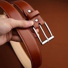 高端 手縫英國馬韁革腰帶 真皮腰帶 男窄版皮帶【免費刻英文名】