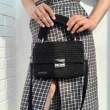 Designer crochet handbag Evening shoulder bag Cute crossbody bag Crocheted bag