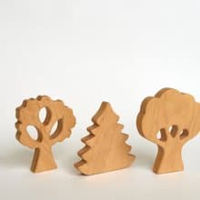 Pretend play toys, wooden trees, wooden toys for baby, birthday gift baby
