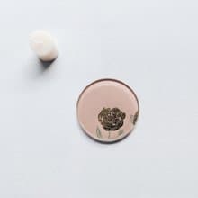 最後少量法國巴黎新銳設計【手工工藝貼箔技法】綻放杯墊燭盤 花