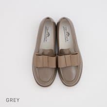 DECO (GREY)  PVC LOAFER / RAIN SHOES リボンローファー