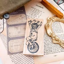 S202W_小丑C / clown.C/ 櫸木印章 Wood Rubber Stamp