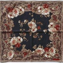 Ralph Lauren Vintage Handkerchief Motif Floral 21 x 20.5 inches