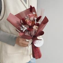 【永生玫瑰花花束】• 情人節/永生玫瑰花/永生玫瑰花花束/玫瑰花