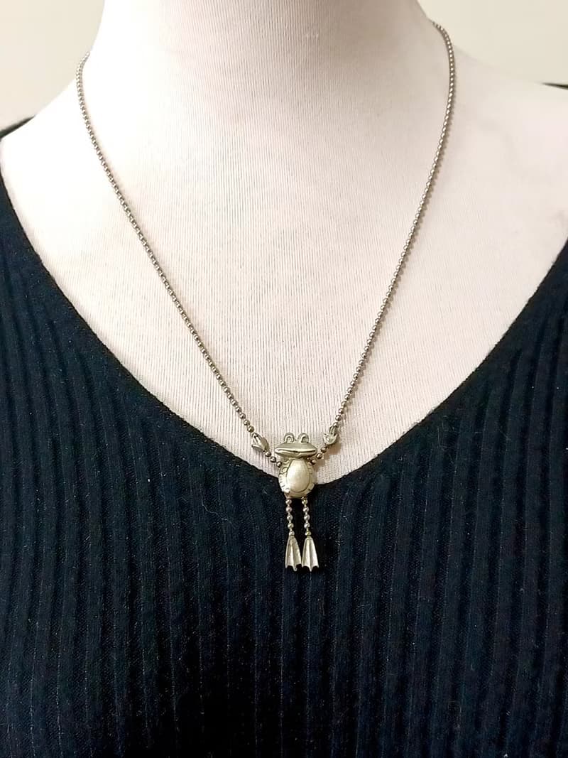 vintage jewelry JJ 古董奇趣青蛙先生 項鍊