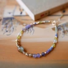 天然石手鍊/綠藍晶/坦桑石