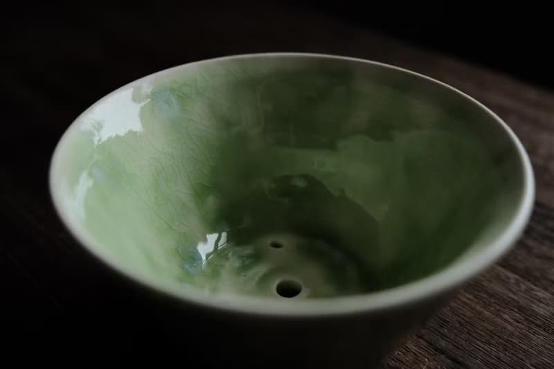 白層・琉璃海・翡・敞口花盆