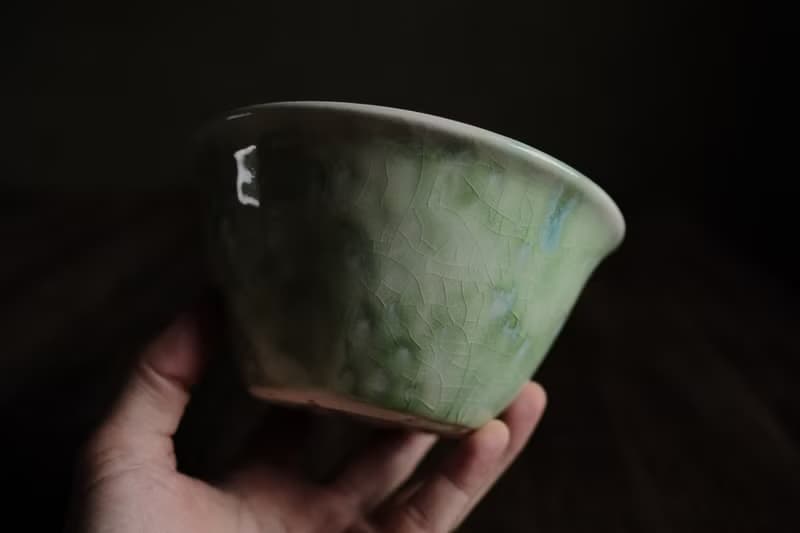 白層・琉璃海・翡・敞口花盆