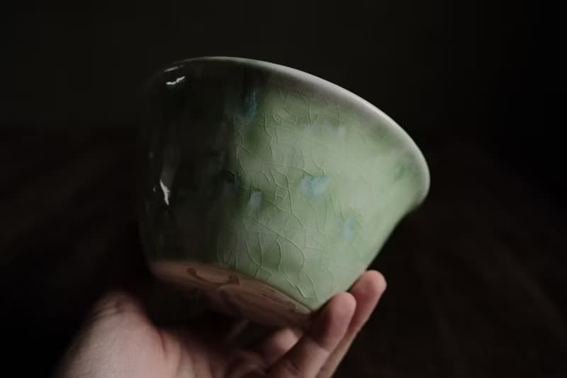 白層・琉璃海・翡・敞口花盆