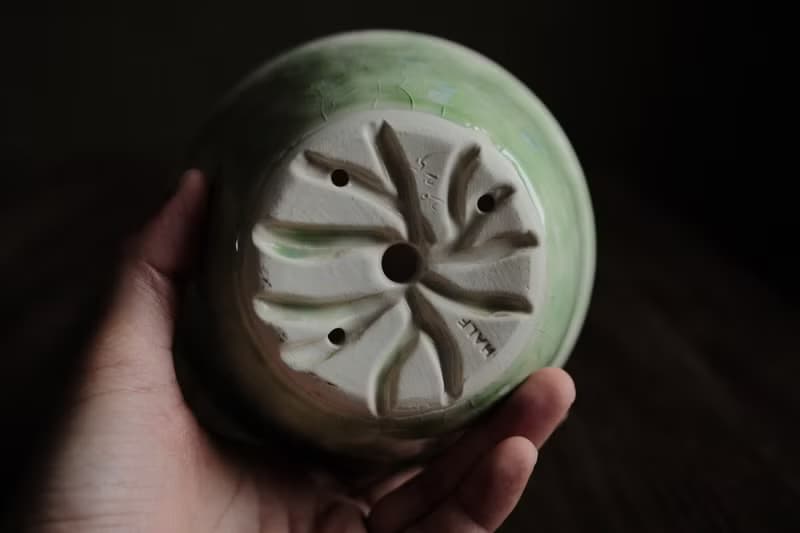 白層・琉璃海・翡・敞口花盆