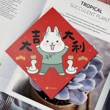 StarLululu 柚子兔春聯 / 大春貼 / 大吉大利 / 單張入 雙面圖案