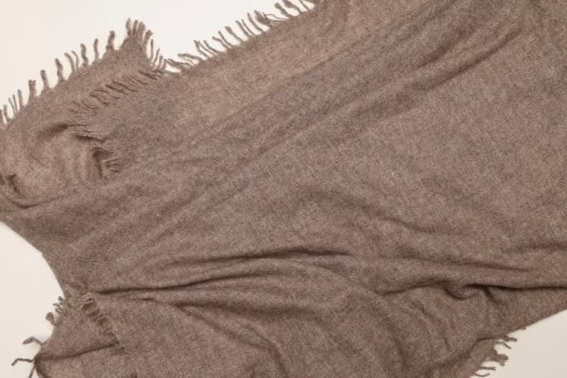 【快速出貨】喀什米爾花咖純小羊絨柔軟蓬鬆大圍巾披肩頂級精品寶