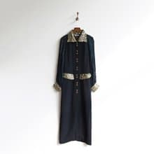 【蛋植物古著】星辰遠景精工亮片綴飾古著洋裝