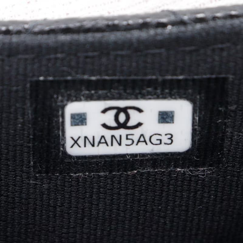 【日本直送】シャネル CHANEL マトラッセ コインケース L字ファスナー フラグメントケース キャビアスキン 黒 レディース【中古】