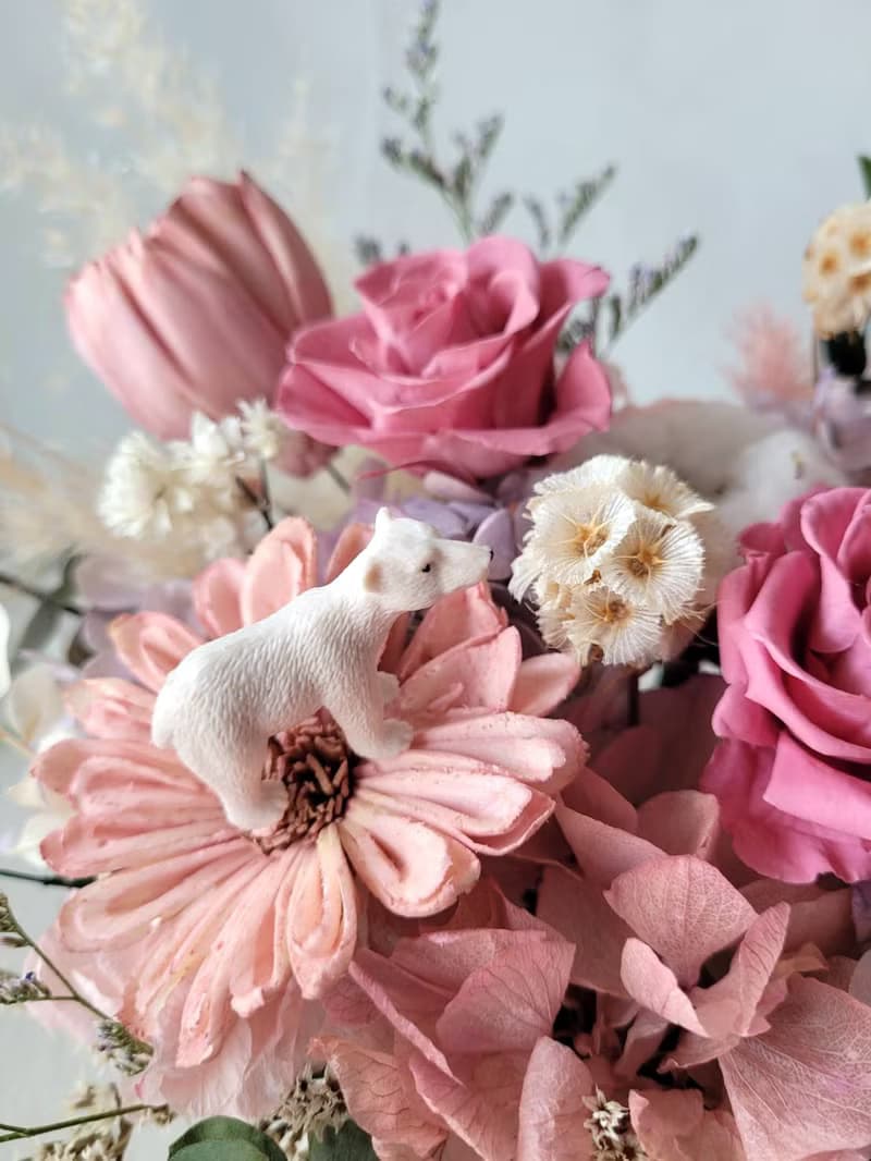 海藏設計│探索祕密花園。 繽紛粉紫永生盆花 開幕盆花 升遷花禮