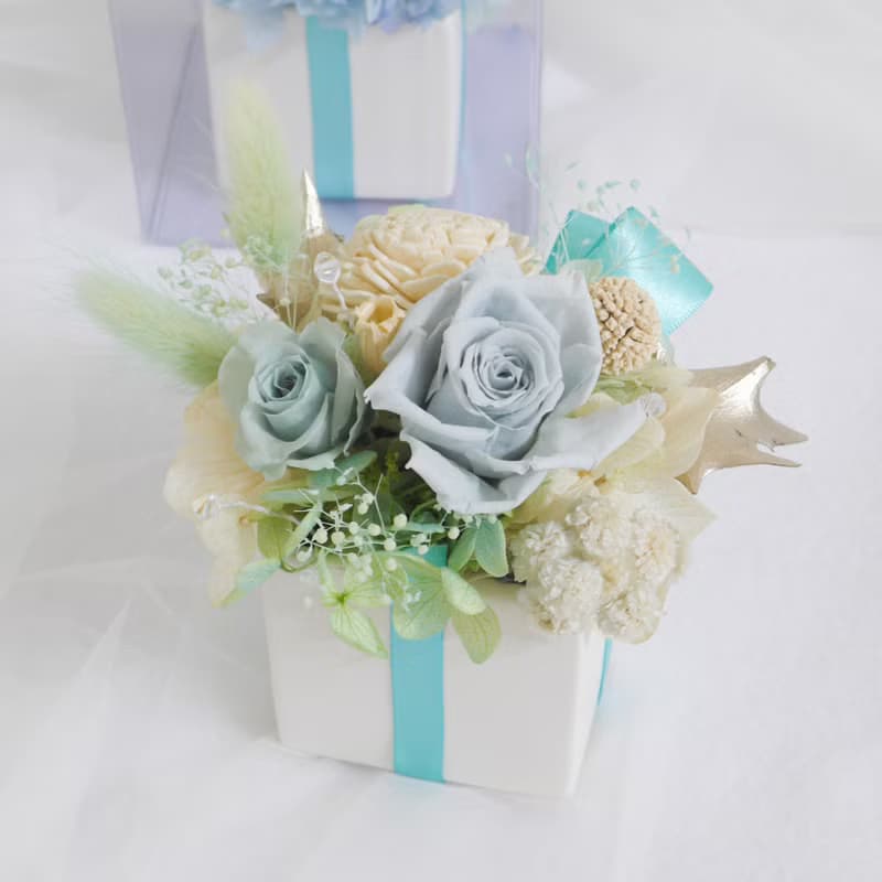 情人不凋盆花Tiffany 結婚捧花永生乾燥花畢業謝師禮物生日畢業禮