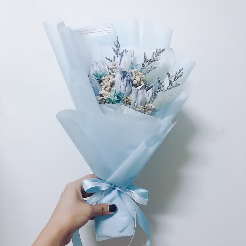 法式優雅 乾燥花束 生日 禮物  情人節 佈置 擺飾 乾燥花 花束