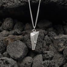 (925 Sterling Silver) Atypical Stone Necklace Ver.2