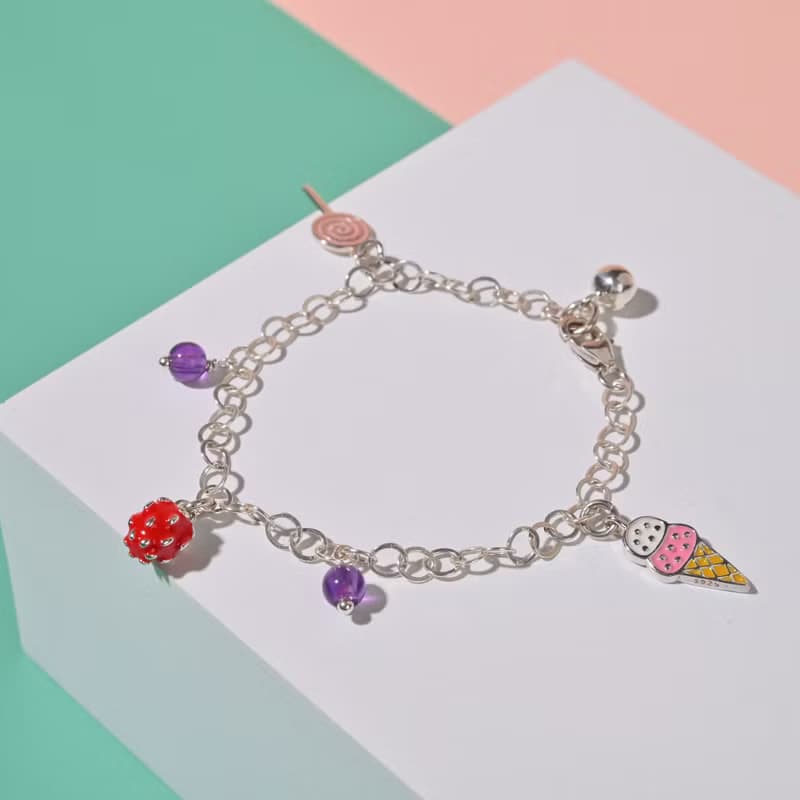 童趣-兒童純銀手鍊/手工串珠