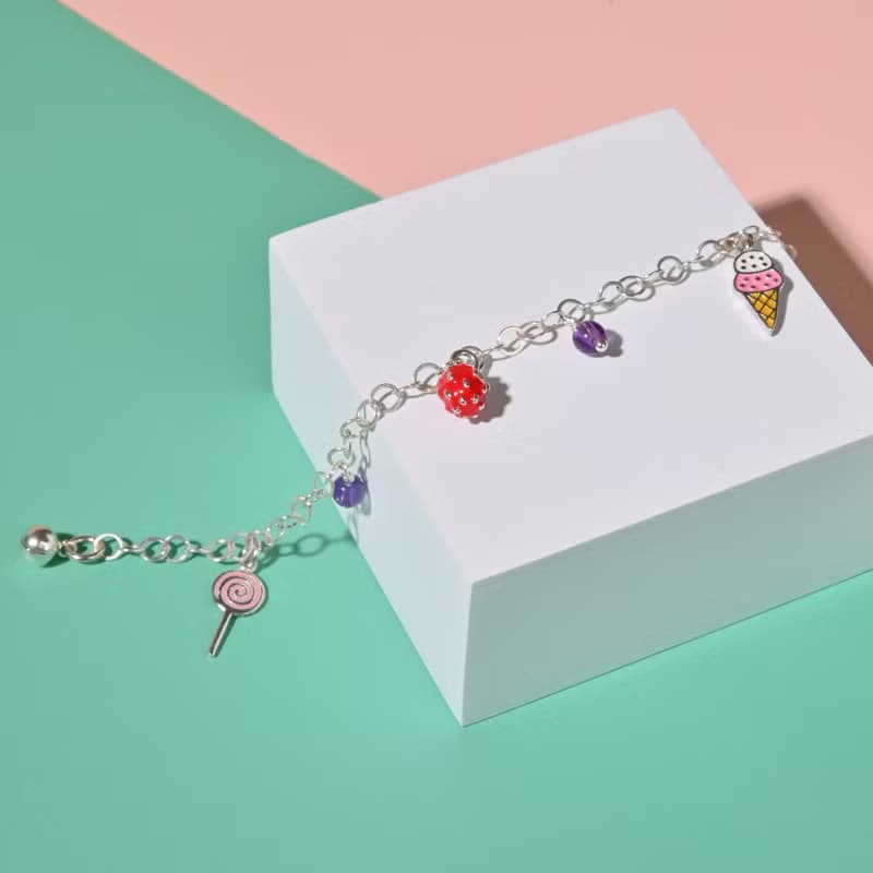 童趣-兒童純銀手鍊/手工串珠