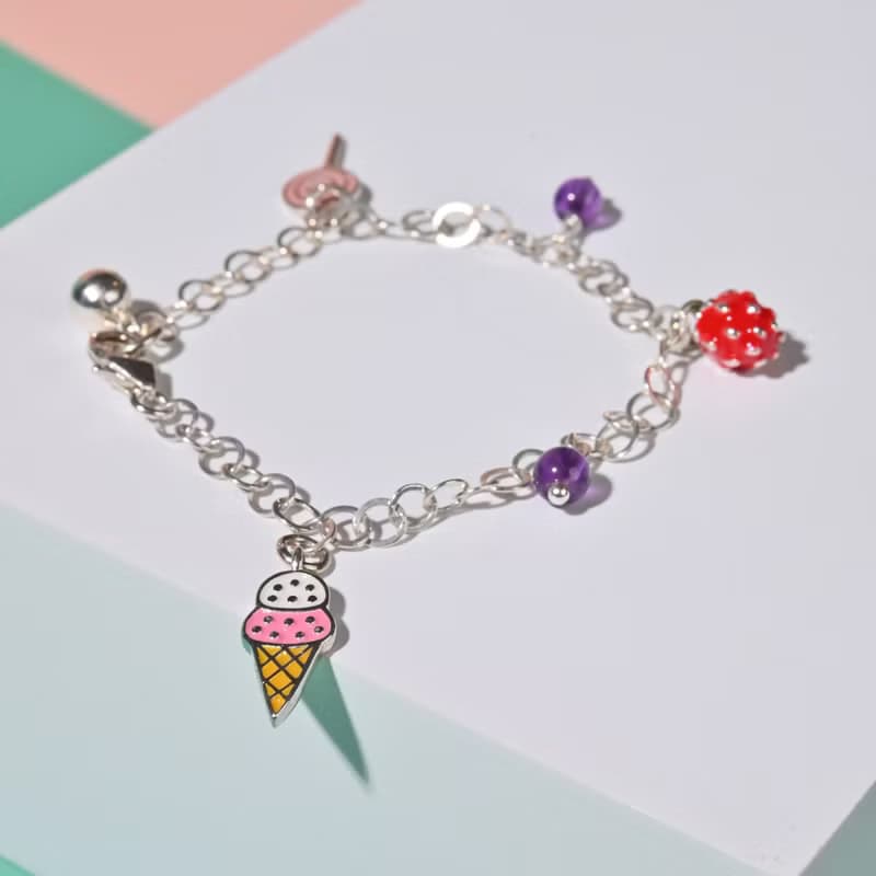 童趣-兒童純銀手鍊/手工串珠