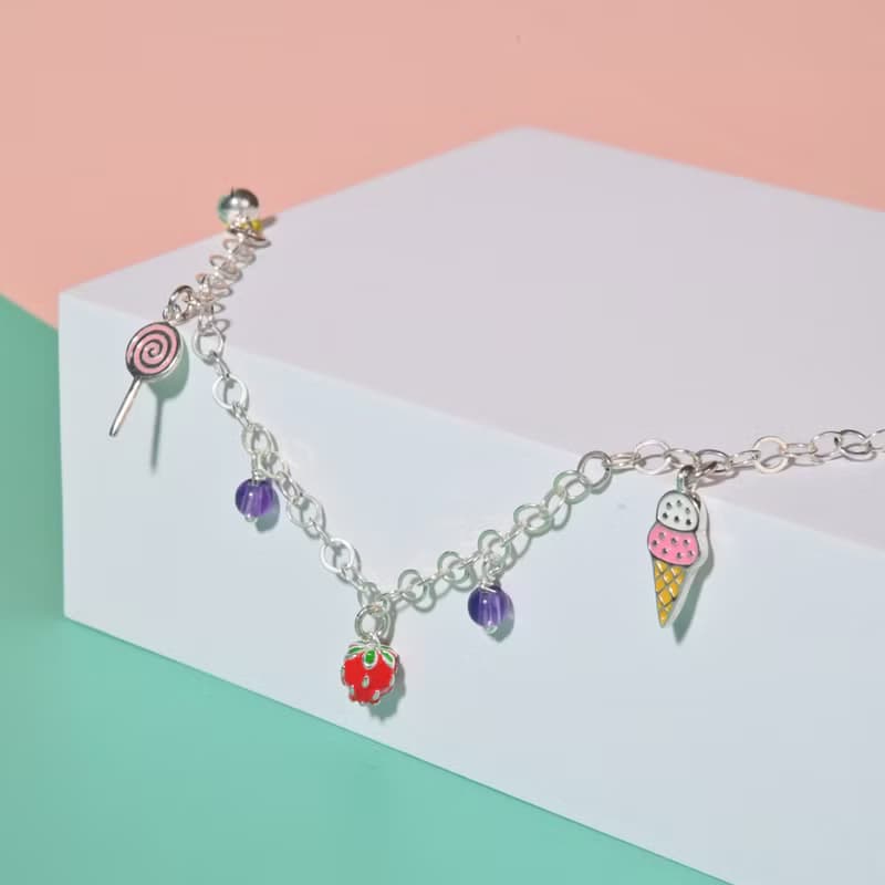 童趣-兒童純銀手鍊/手工串珠