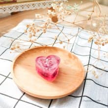 Glitter Gel Candle, Heart series