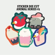 Stickers Di-cut | animal series #2  (SET) Size ~5 cm